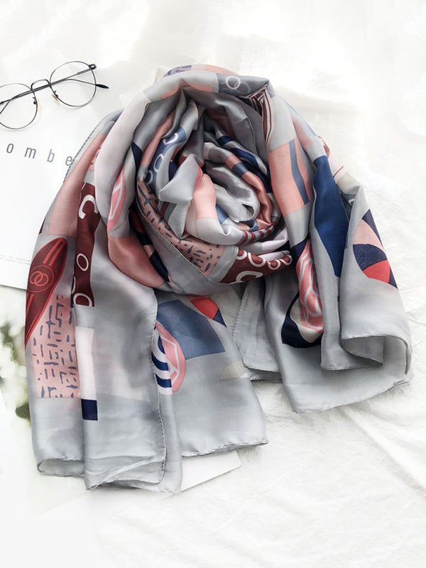 Printed See-Through Sun-Protection Shawl&Scarf