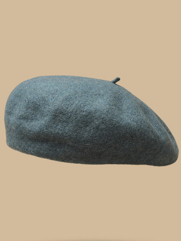 Simple Wool Solid Color Beret Hat