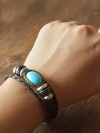 Acrylic Hide Rope Bracelet