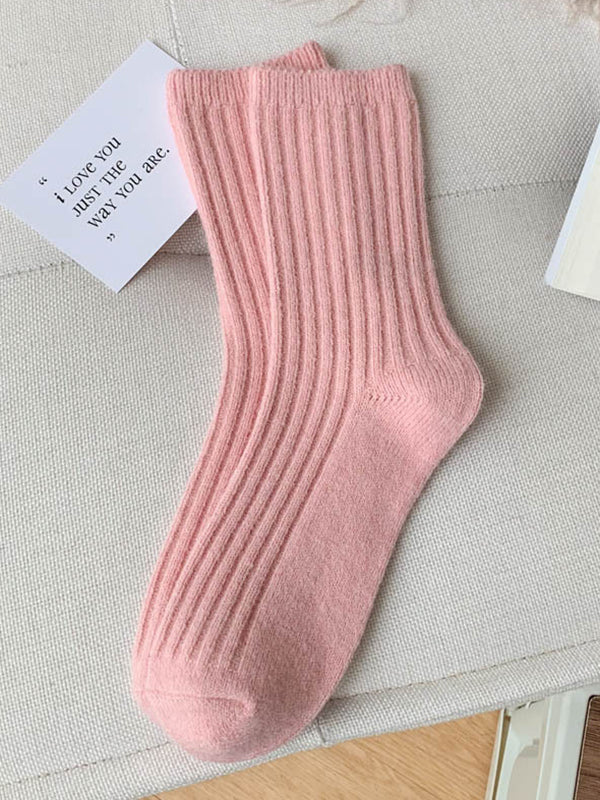 Elasticity Solid Color Socks