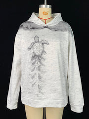 Animal Prints Printed Long Sleeves Hooded Hoodies Tops