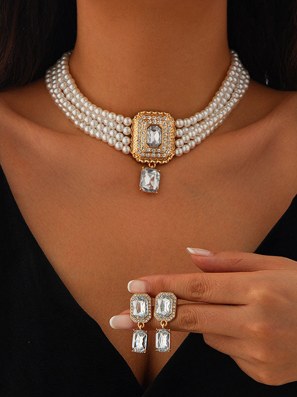 Geometric Necklaces Accessories Drop Earrings
