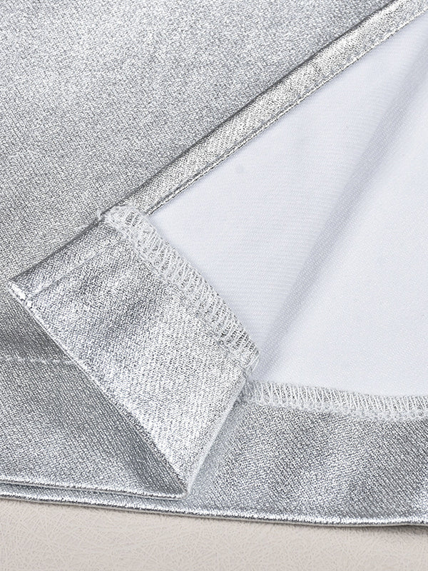 Solid Color Split-Joint High Waisted H-line Skirts