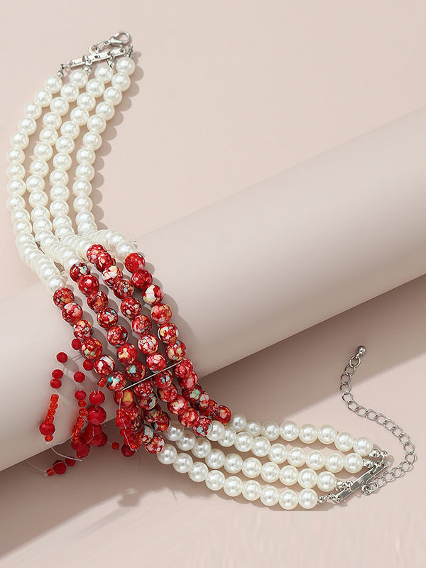 Beaded Contrast Color Necklaces Accessories Dainty Necklace