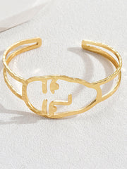 Hollow Solid Color Human Face Bracelet Accessories
