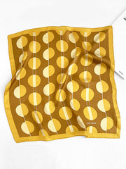 Urban Contrast Color Polka-Dot Scarf