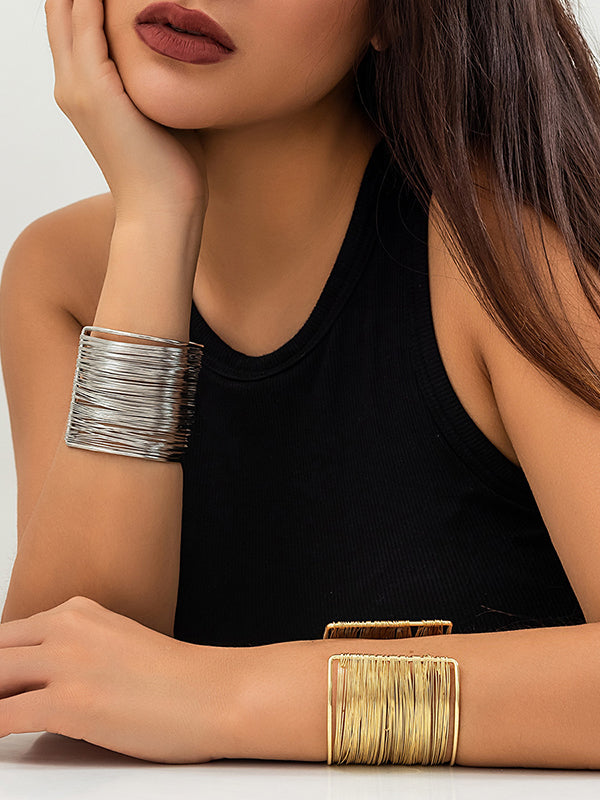 Geometric Solid Color Bracelet Accessories