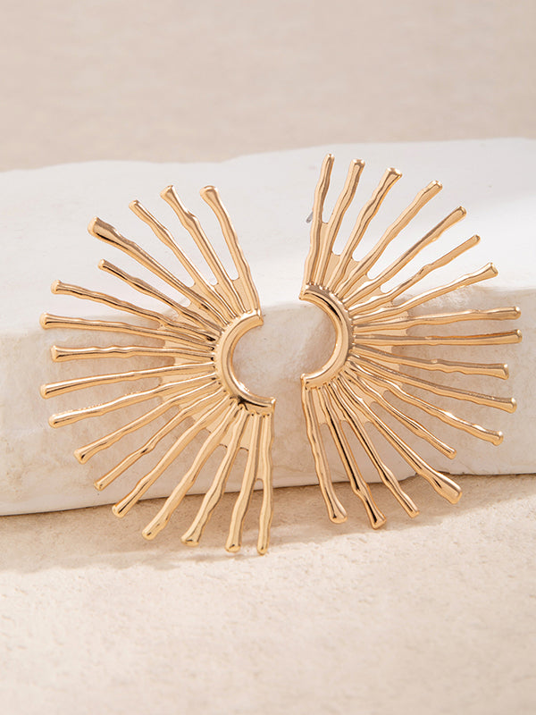 Geometric Solid Color Earrings Accessories