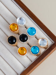 Geometric Rhine Stones Rings Accessories
