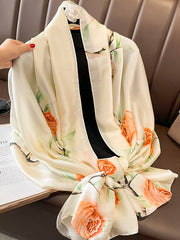 Floral Printed Sun-Protection Shawl&Scarf
