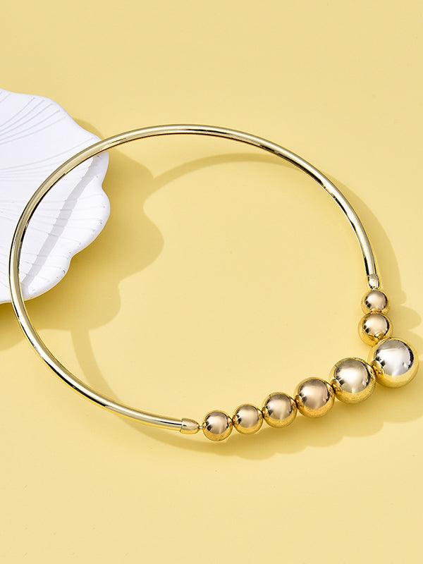 Asymmetric Beaded Solid Color Necklaces Accessories Dainty Necklace