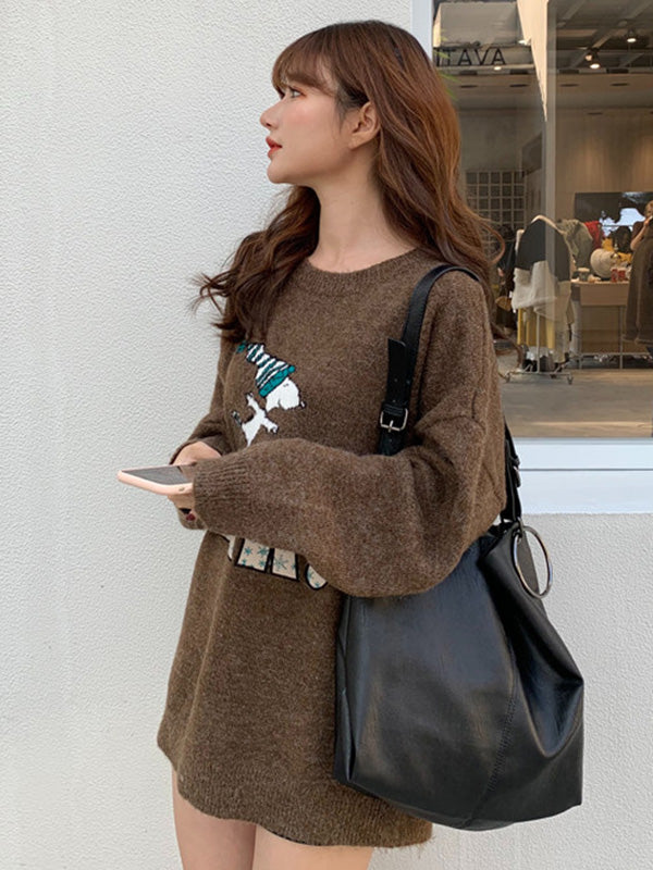 Urban Solid Color PU Shoulder Bag