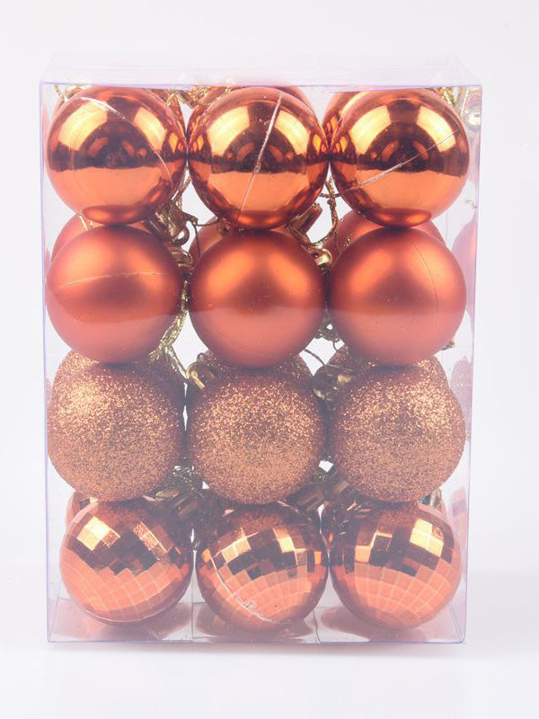 24Pcs Colorful Ball Christmas Tree Decoration