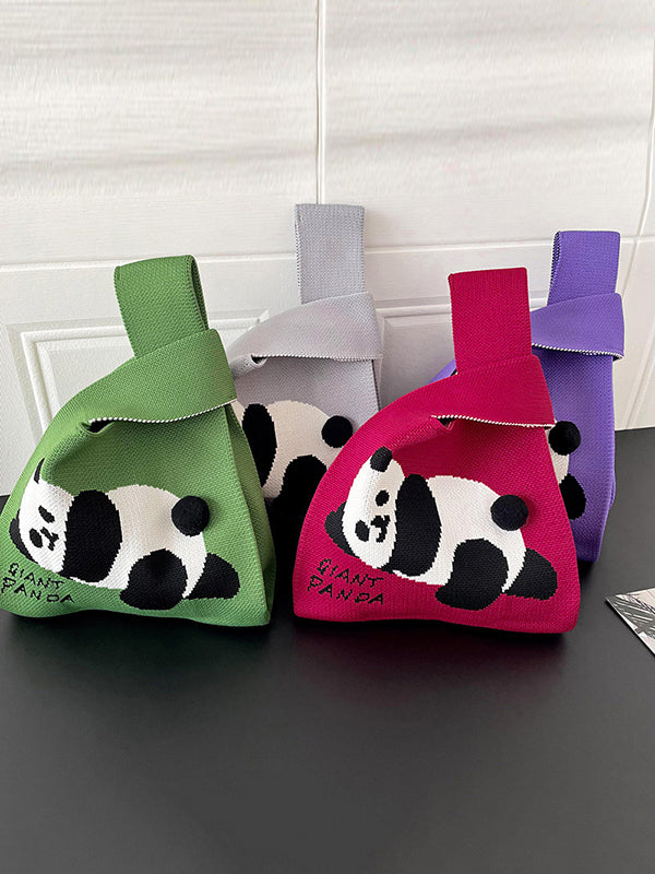 Animal Printed Woven Handbag Bags Accessories