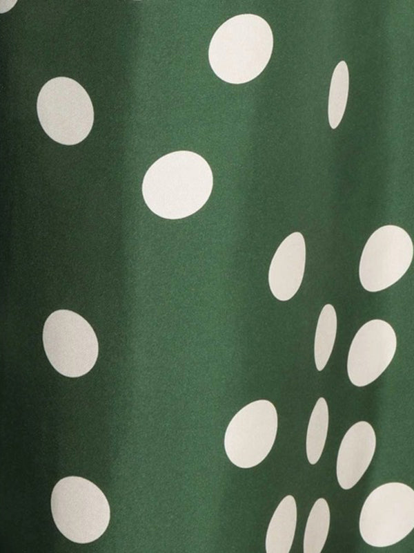 Casual Wide Leg Polka-Dot Elasticity Pants