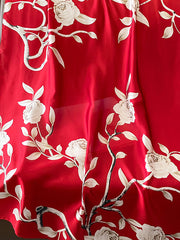 Contrast Color Floral Printed Sun-Protection Shawl&Scarf