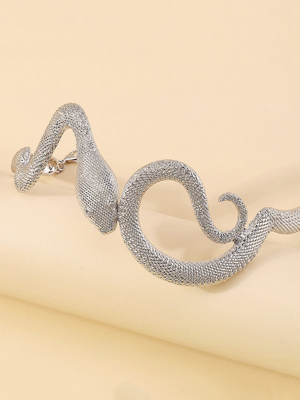 Snake Shape Solid Color Necklaces Accessories