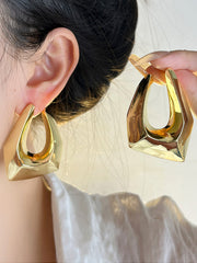 Geometric Hollow Normcore Drop Earrings