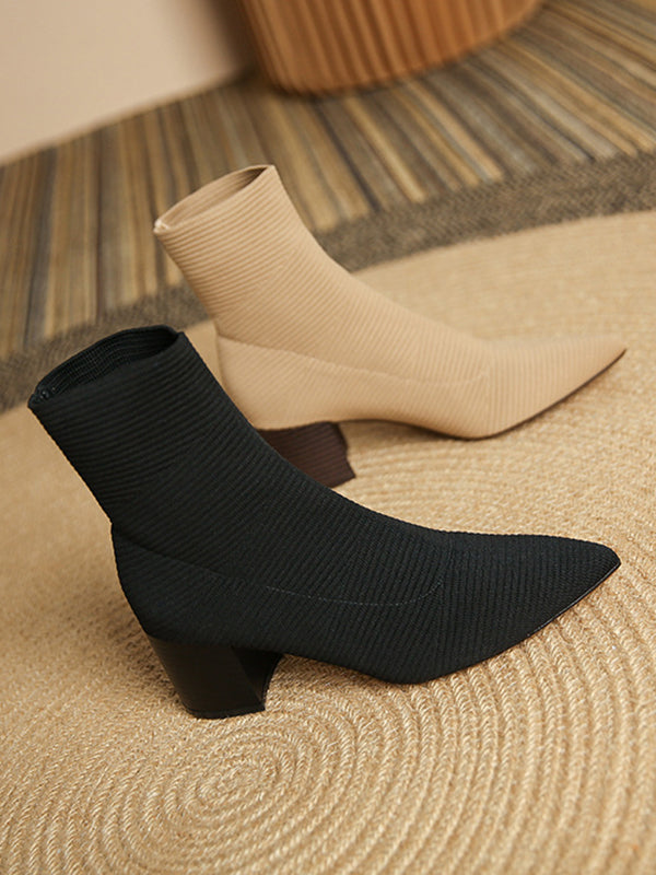 Split-Joint Sock Boots Boots