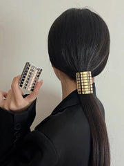 Geometric Shiny Hairtie Hair Accessories