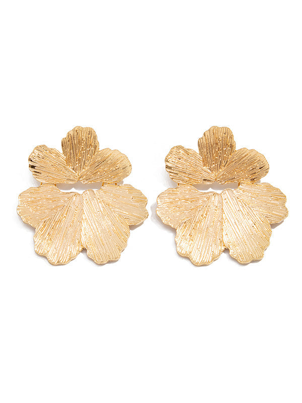 Flower Shape Irregularity Earrings Accessories