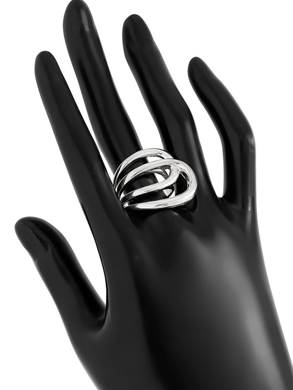 Geometric Shiny Irregularity Rings Accessories