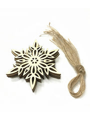 10Pcs DIY Hollow Snowflake Christmas Decoration Accessories
