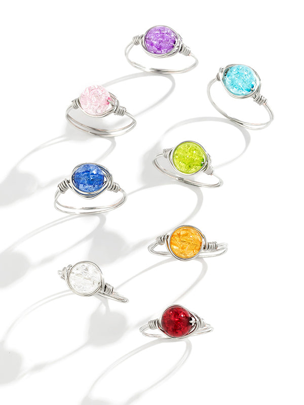 Casual Geometric Rings Accessories