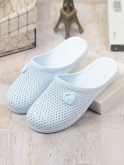 Hollow Round-Toe Slippers Mules&Slides