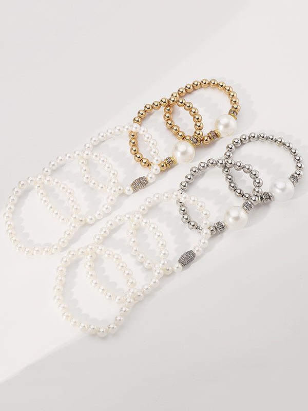 Geometric 5 Pcs Layered Normcore Bracelet Accessories