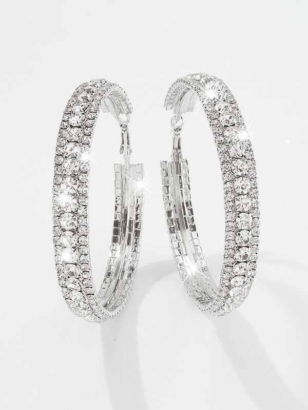 Rhinestone Earrings Accessories Ear-Ring