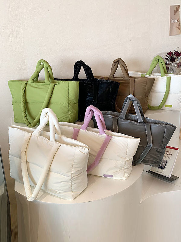 Split-Joint Padded Tote Bags Handbags Bags