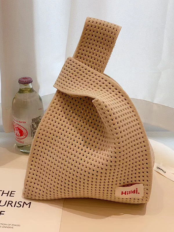 Hollow Korean-Style Woven Handbag Bags