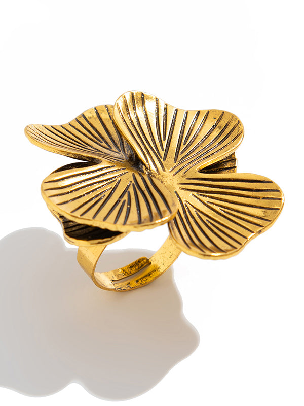 Flower Shape Geometric Irregularity Rings Accessories