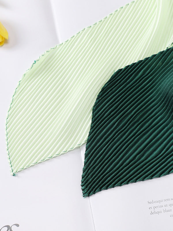 Casual Pleated Contrast Color Shawl&Scarf
