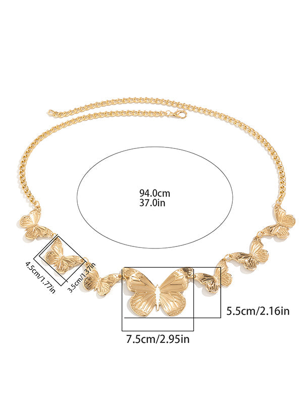 Butterfly Shape Chains Tasseled Waist Chain Accessories Belts