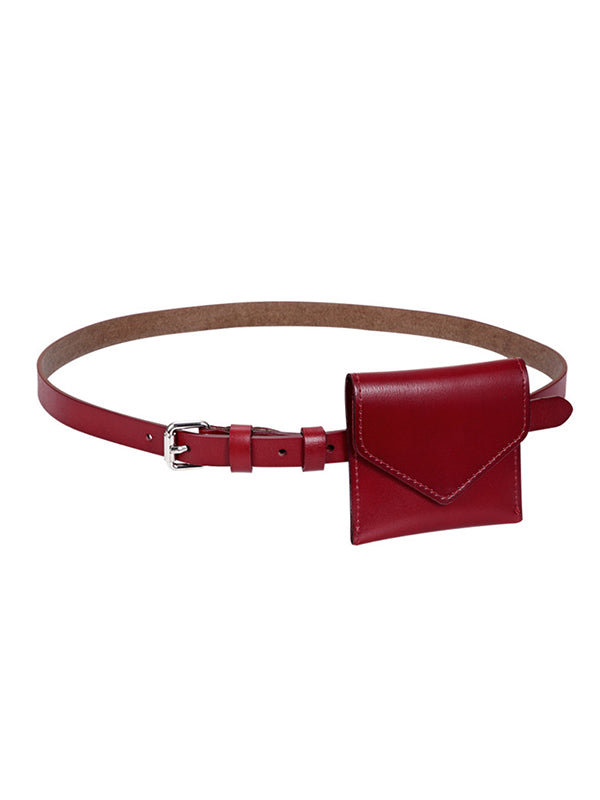 Belt Buckle Geometric Split-Joint Fanny Packs Bags Accessories Bags
