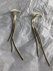 Korean-style Shiny Solid Color Earrings Accessories