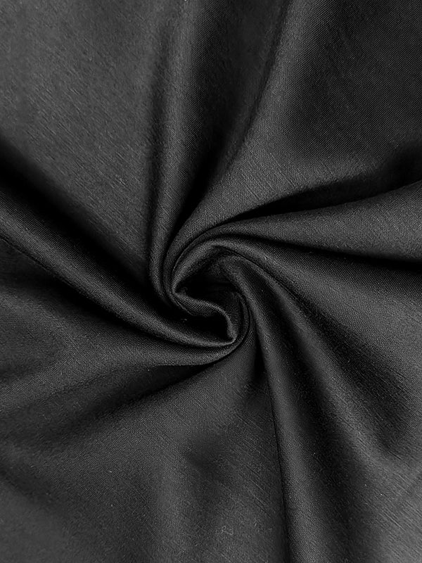 Asymmetric Solid Color Split-Side High-Low Loose Round-Neck Maxi Dresses