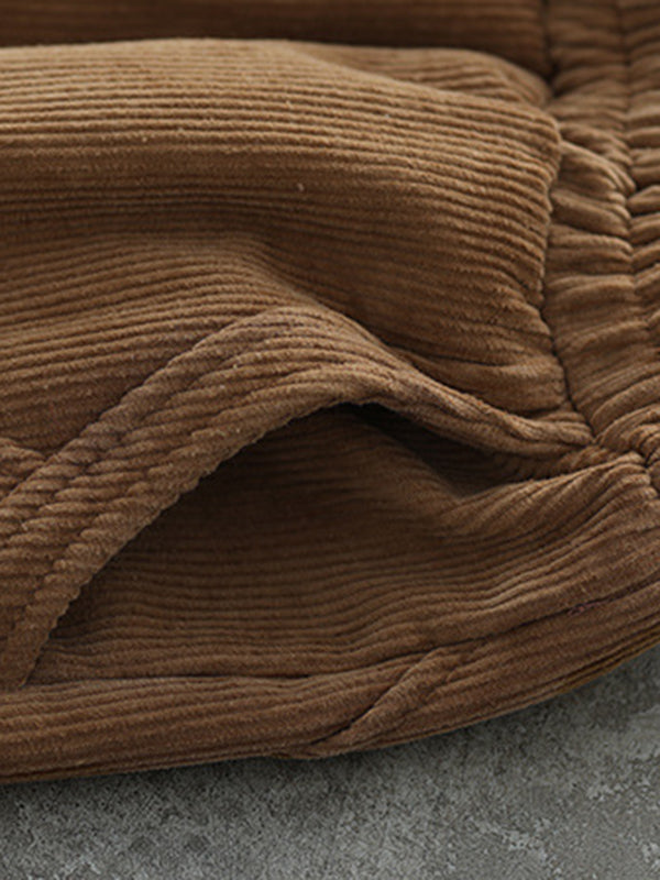 Loose Velvet Solid Color Corduroy Casual Harem Pants Bottoms