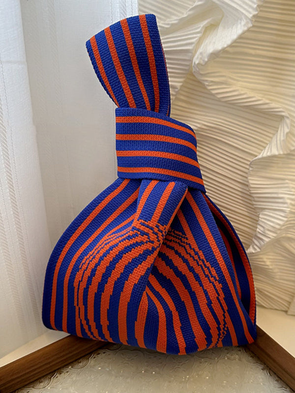 Striped Woven Handbag Bags Accessories
