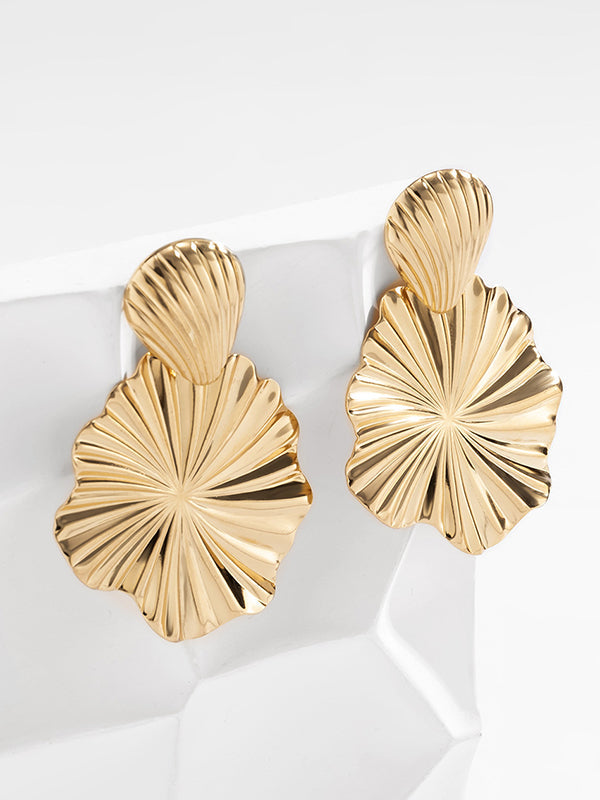 Geometric Solid Color Drop Earrings