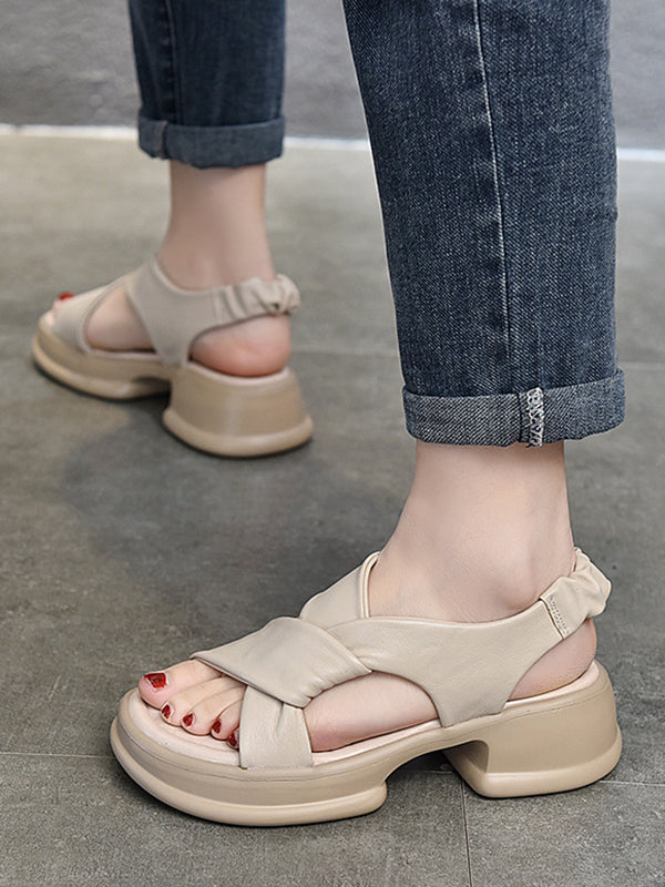Open Toe Sandals Platform Shoes