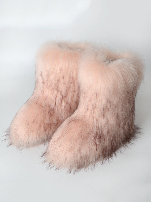 Contrast Color Keep Warm Boots
