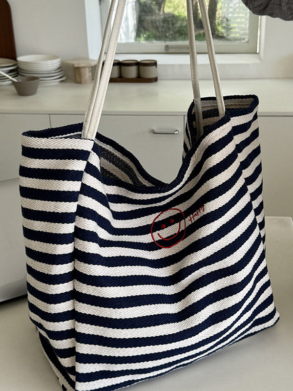 Split-Joint Striped Shoulder Bags Handbags Bags