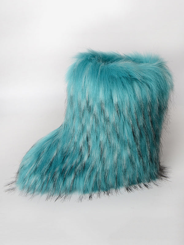 Contrast Color Keep Warm Boots