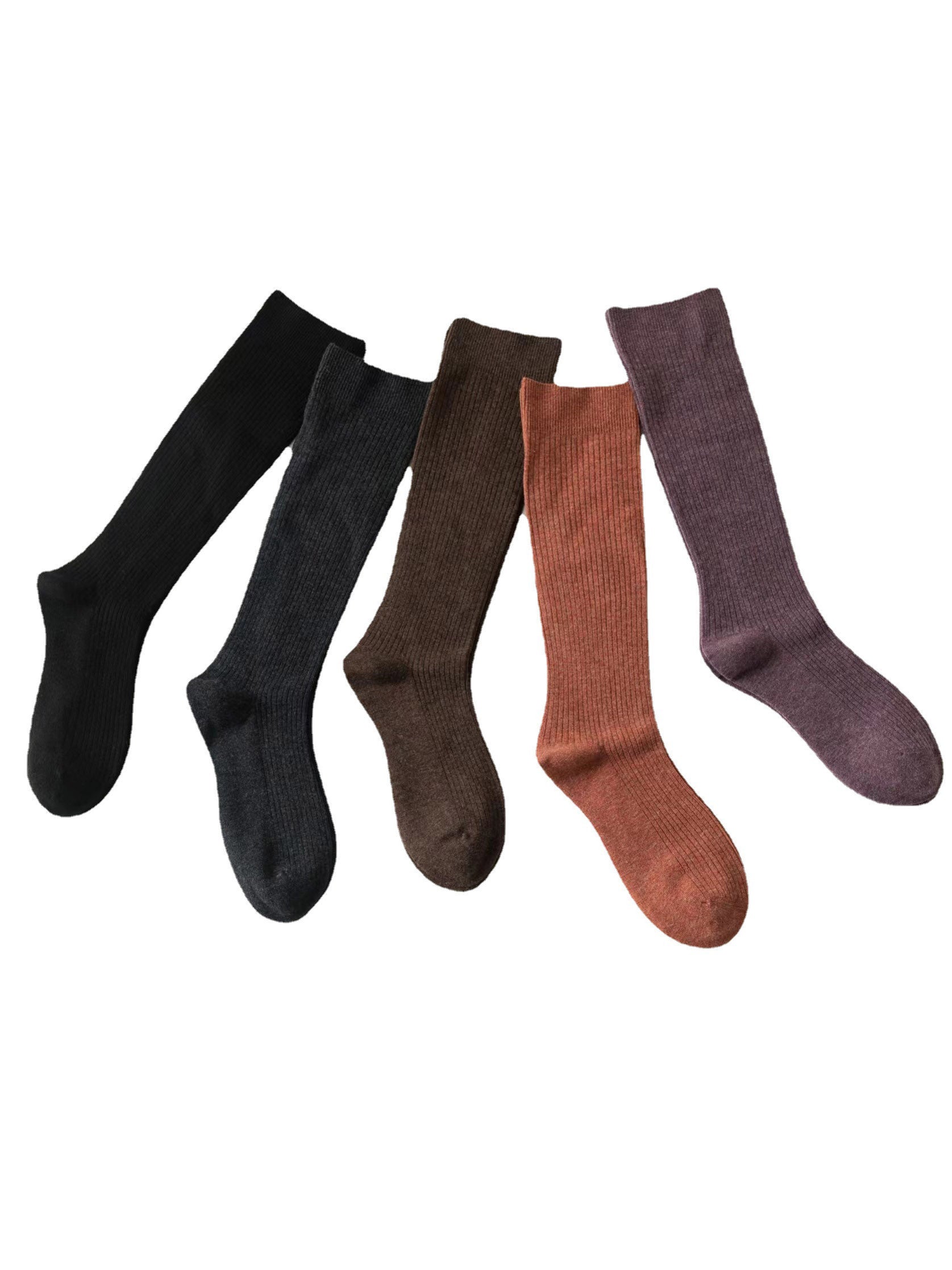 Casual Wool Keep Warm Solid Color Socks Accessories