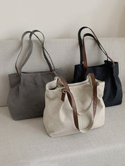 Simple Casual Canvas 3 Colors Bag