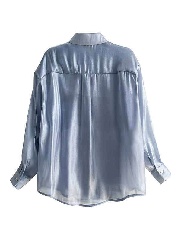Original Simple Casual Solid Color Sun-Protection Blouse