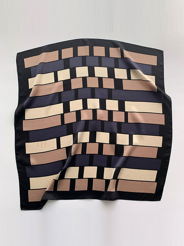 Casual Contrast Color Plaid Shawl&Scarf
